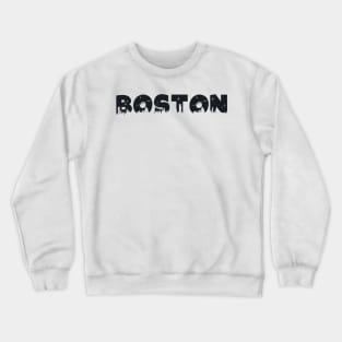 Boston Cityscape Letters Crewneck Sweatshirt